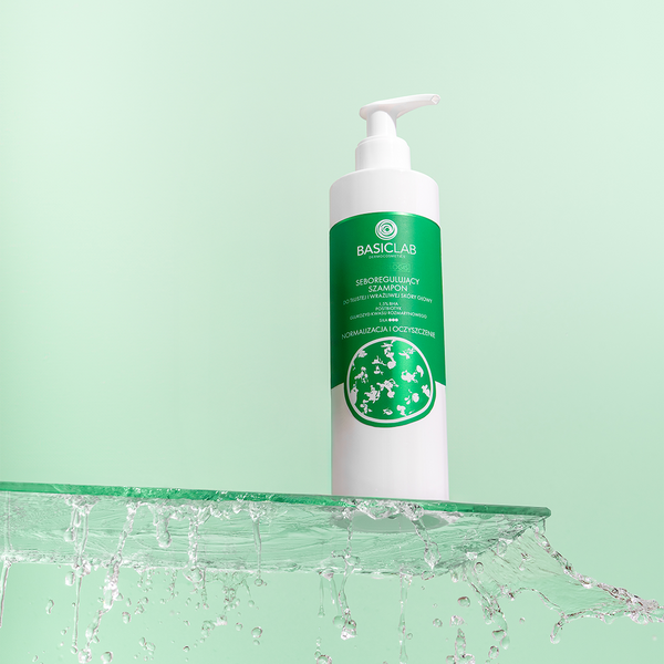 Sebumregulierendes Shampoo für fettige, empfindliche Kopfhaut, 1,5% BHA, Postbiotikum, Rosmarinsäure‑Glucosid