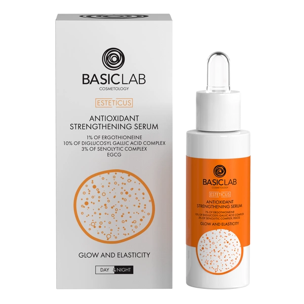 Antioxidativ & Hautstärkendes 1% Ergotionein Serum mit 10% Gallussäure-Diglucosid, 3% senolytischer Komplex & EGCG